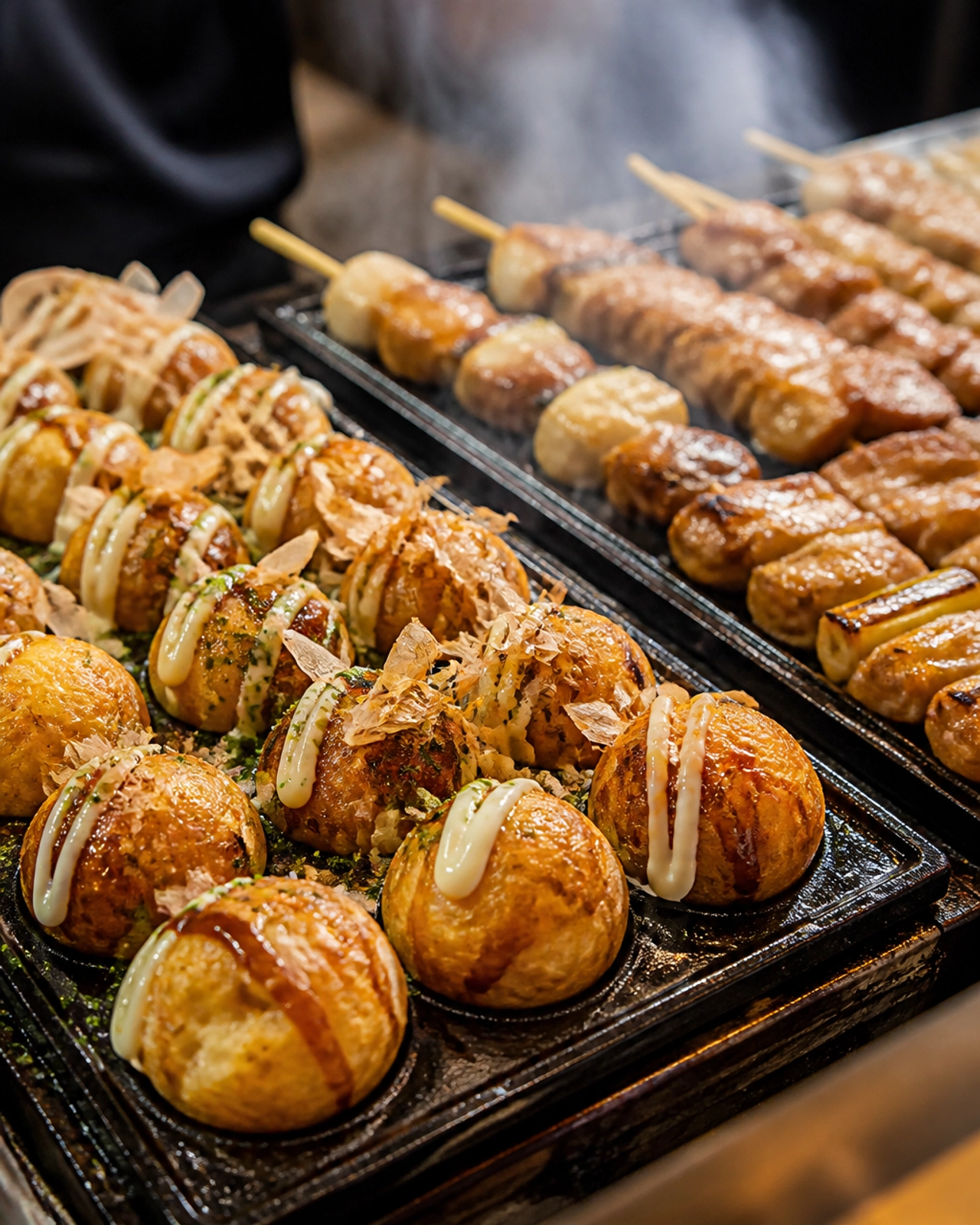 Street food in Osaka's Dotonbori