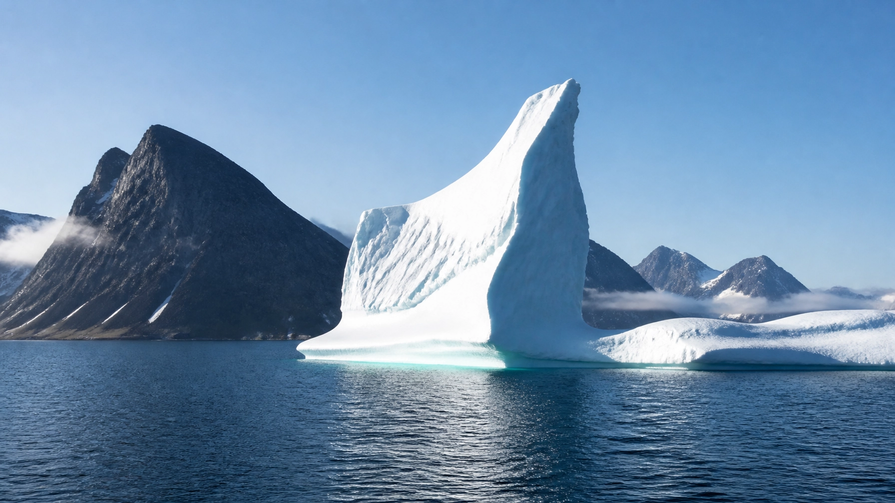 Massive Arctic Icebergs and Greenland Fjords